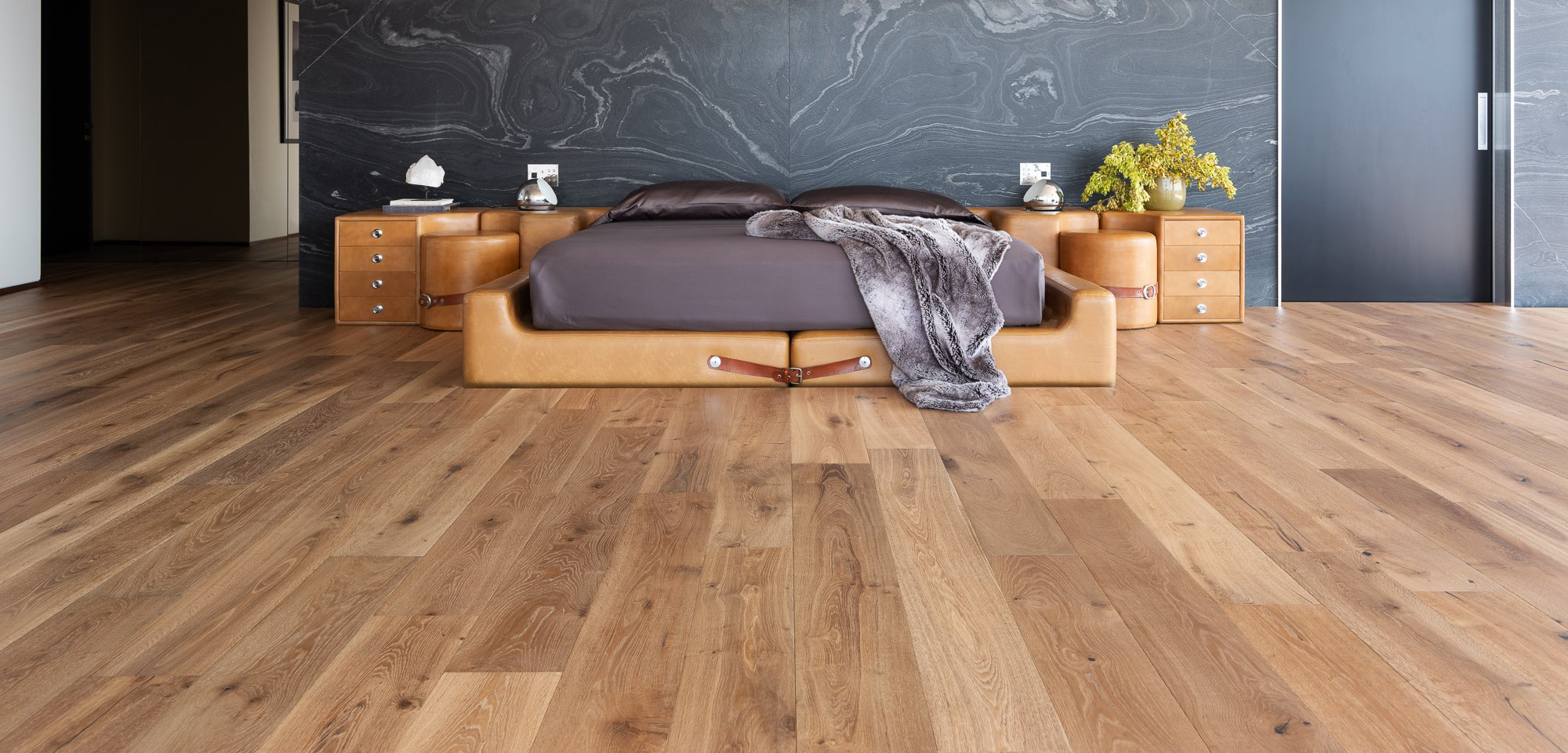 Hardwood in bedroom
